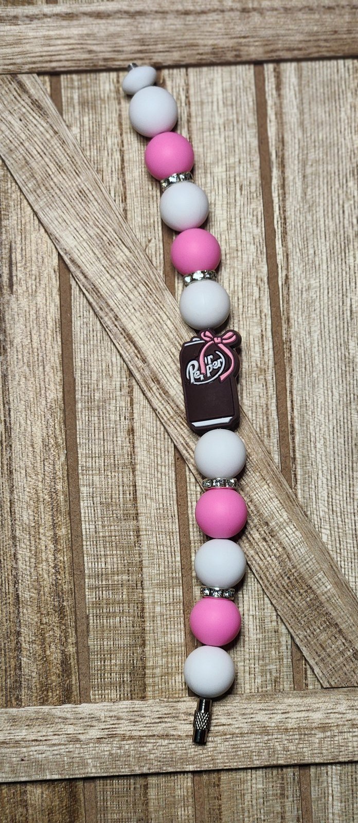 Pepper with Bow silicone beaded tumbler cup charm, photo 3