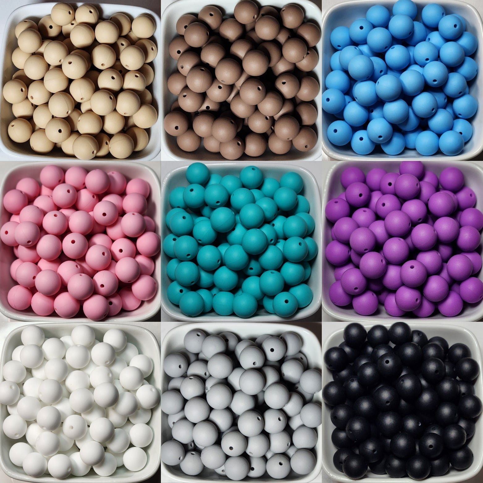 15 mm Solid Silicone Beads 20 pack, photo 29