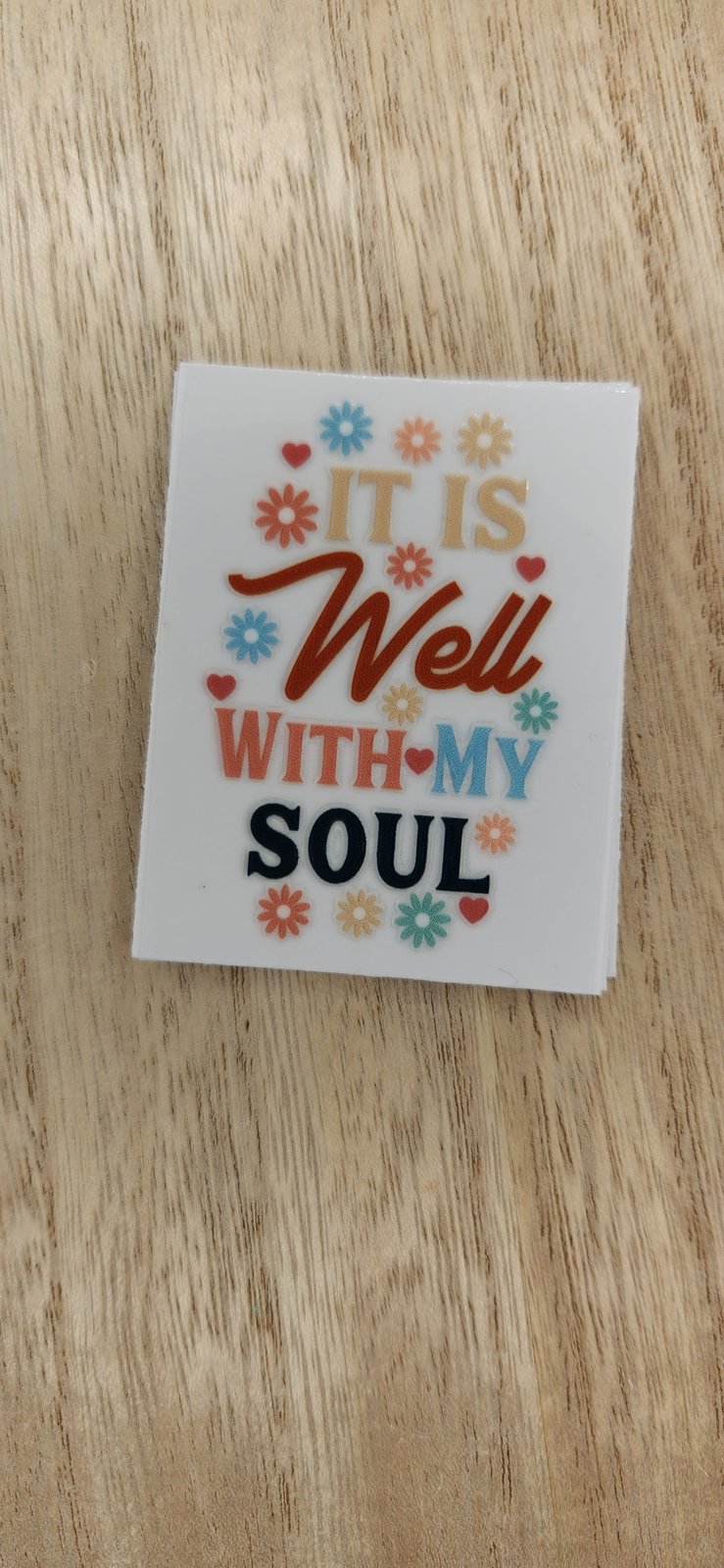 It is well - 2 by 2.25 inches Mini UVDTF
