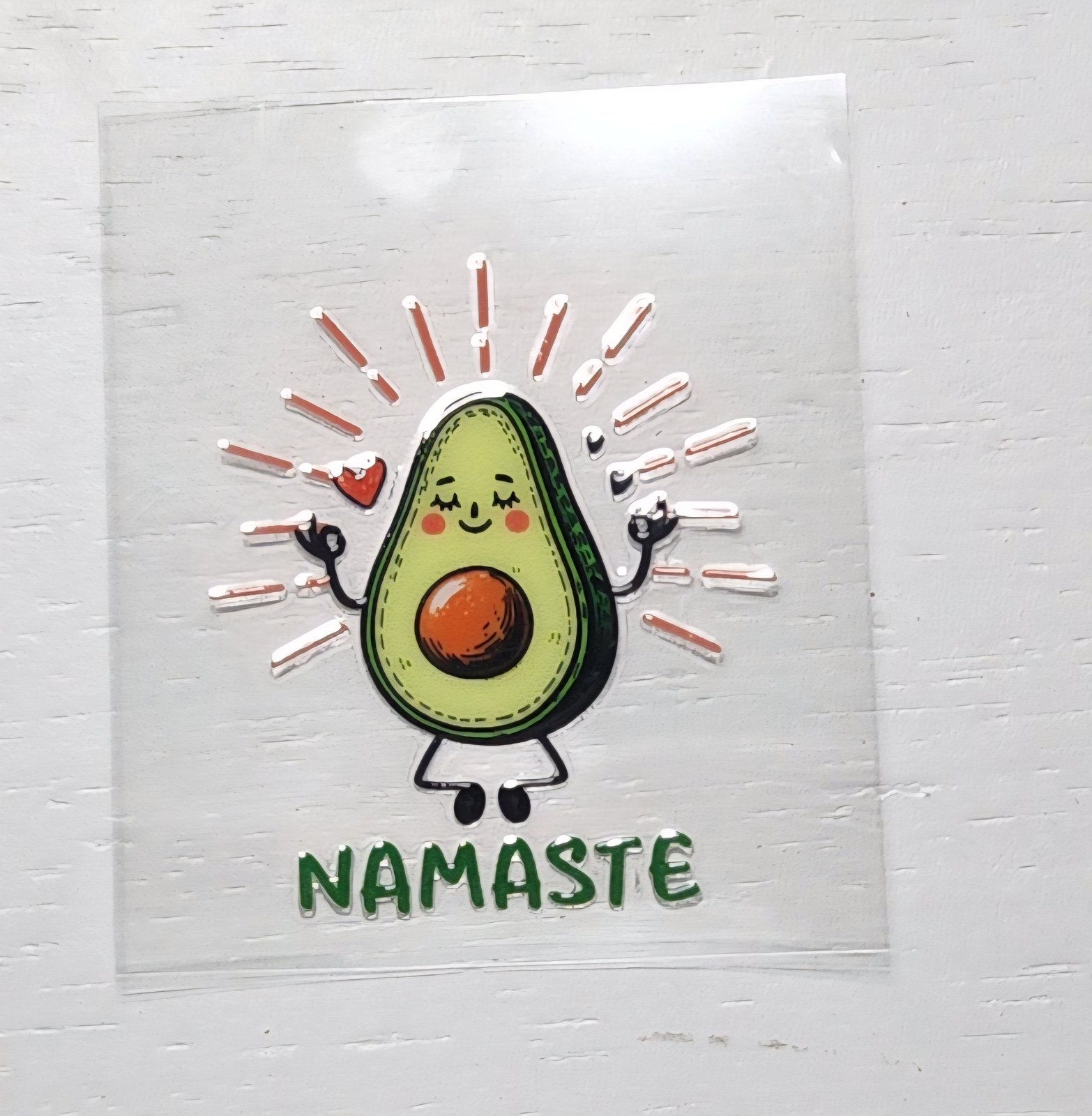 Namaste - 2 by 2.25 inches Mini UVDTF