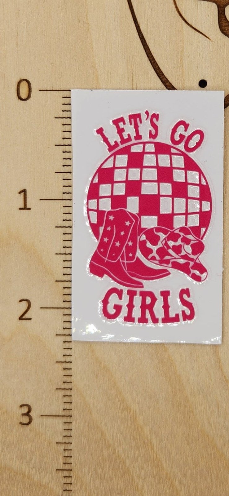 Let's go girls - 1.25 by 2.25 inches Mini UVDTF, photo 2