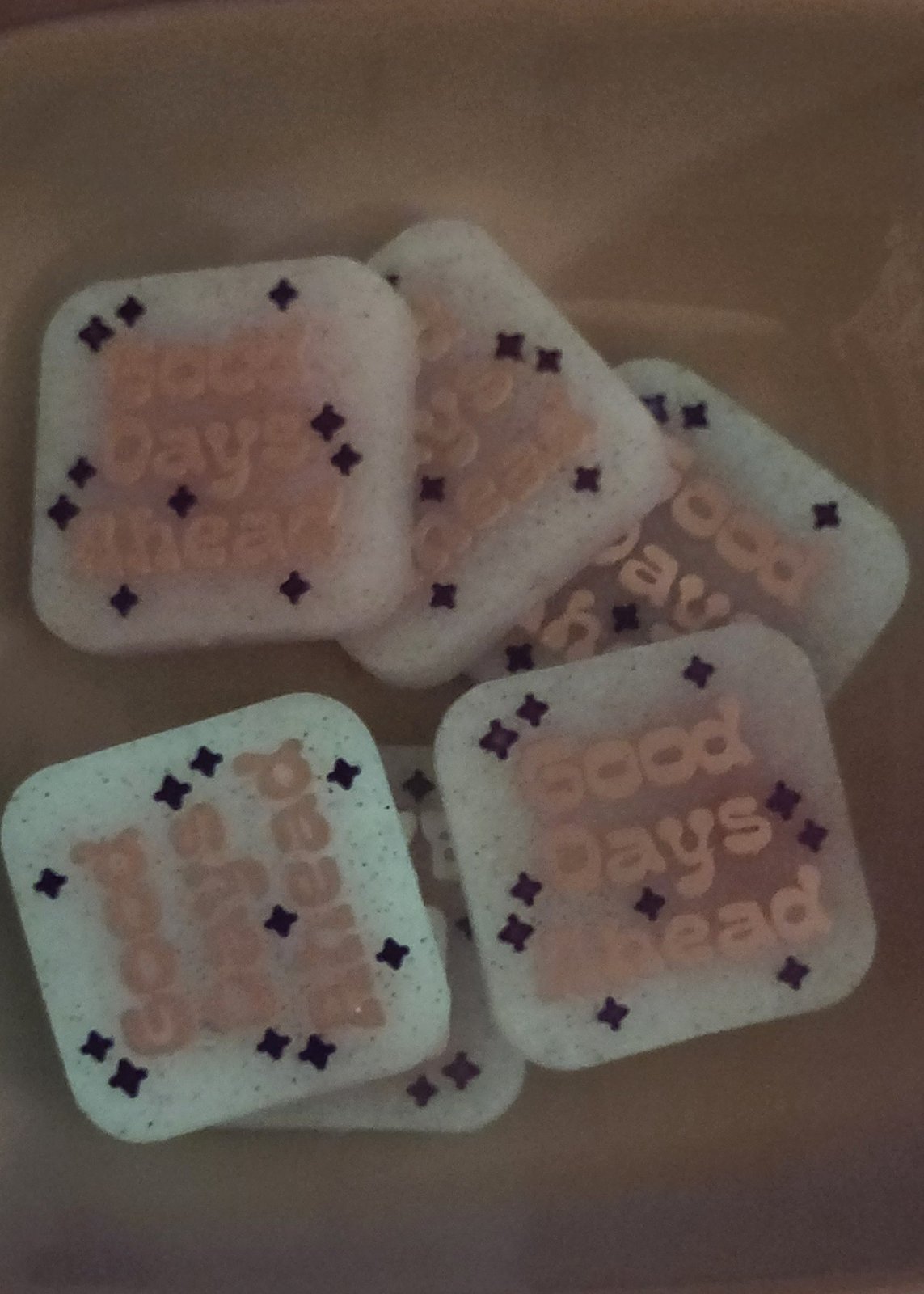 Good days Ahead Glow Silicone focal bead