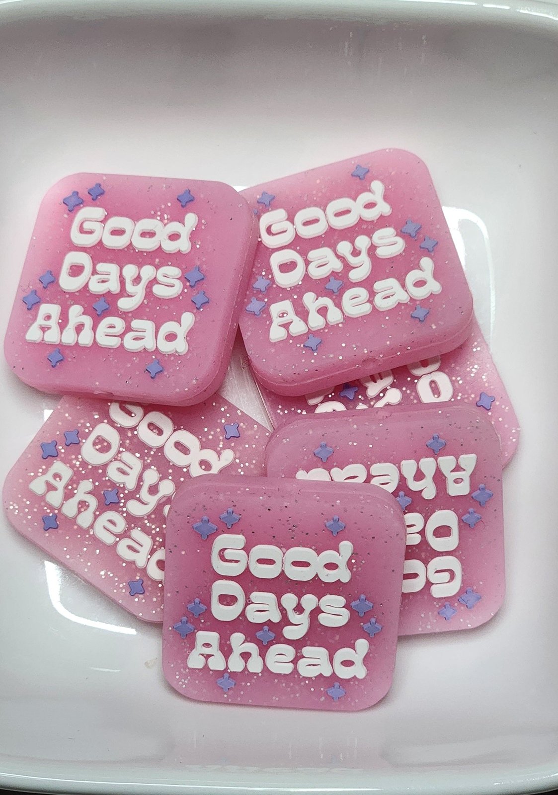 Good days Ahead Glow Silicone focal bead, photo 2
