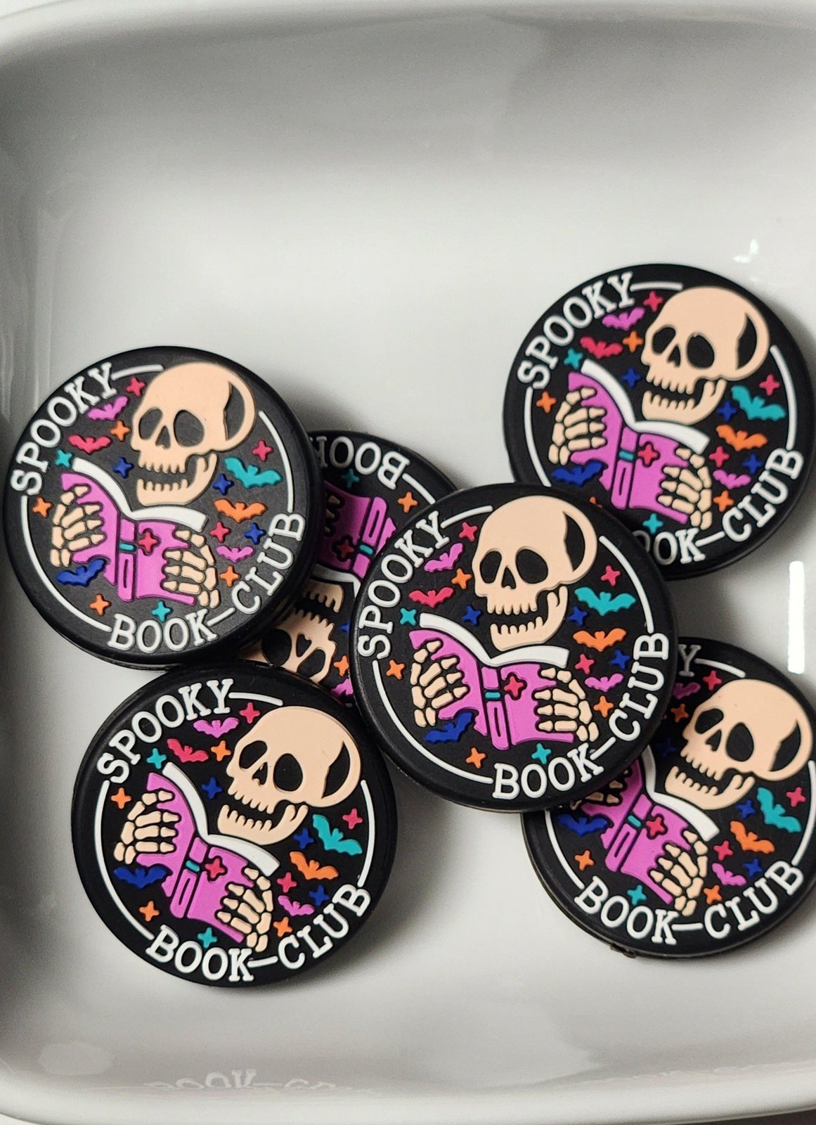 Book Club Silicone focal bead