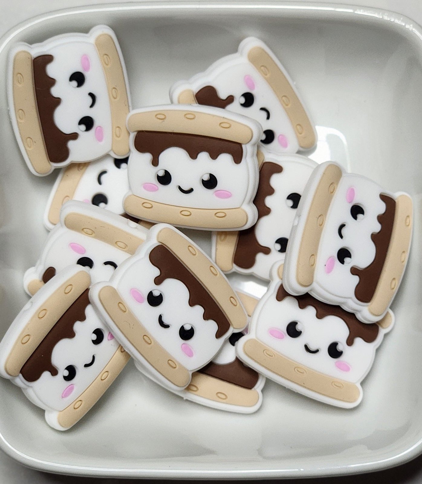 Smores Silicone focal bead