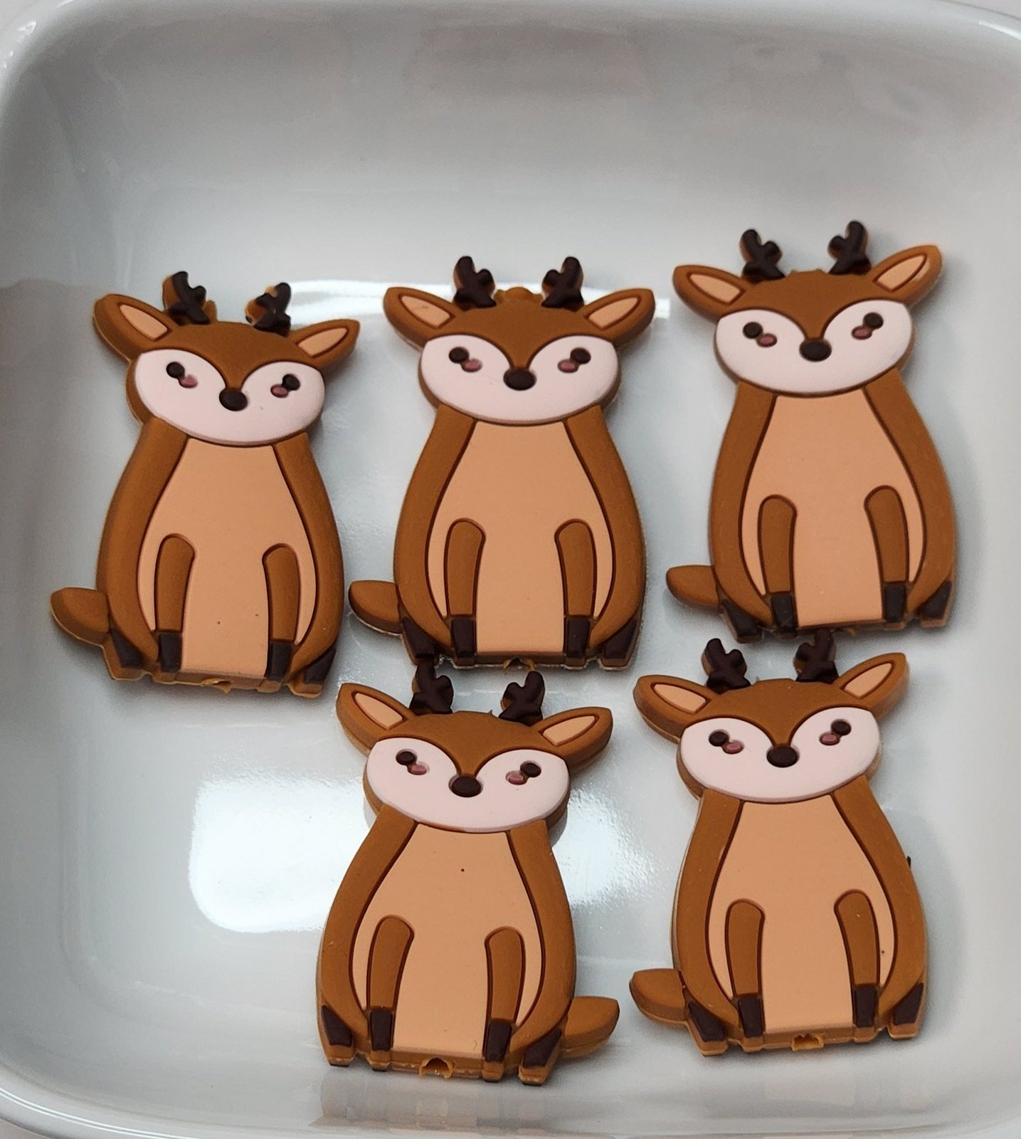 Deer Silicone focal bead