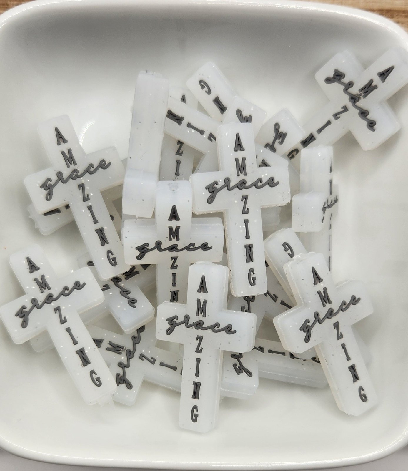 Amazing Grace silicone focal bead
