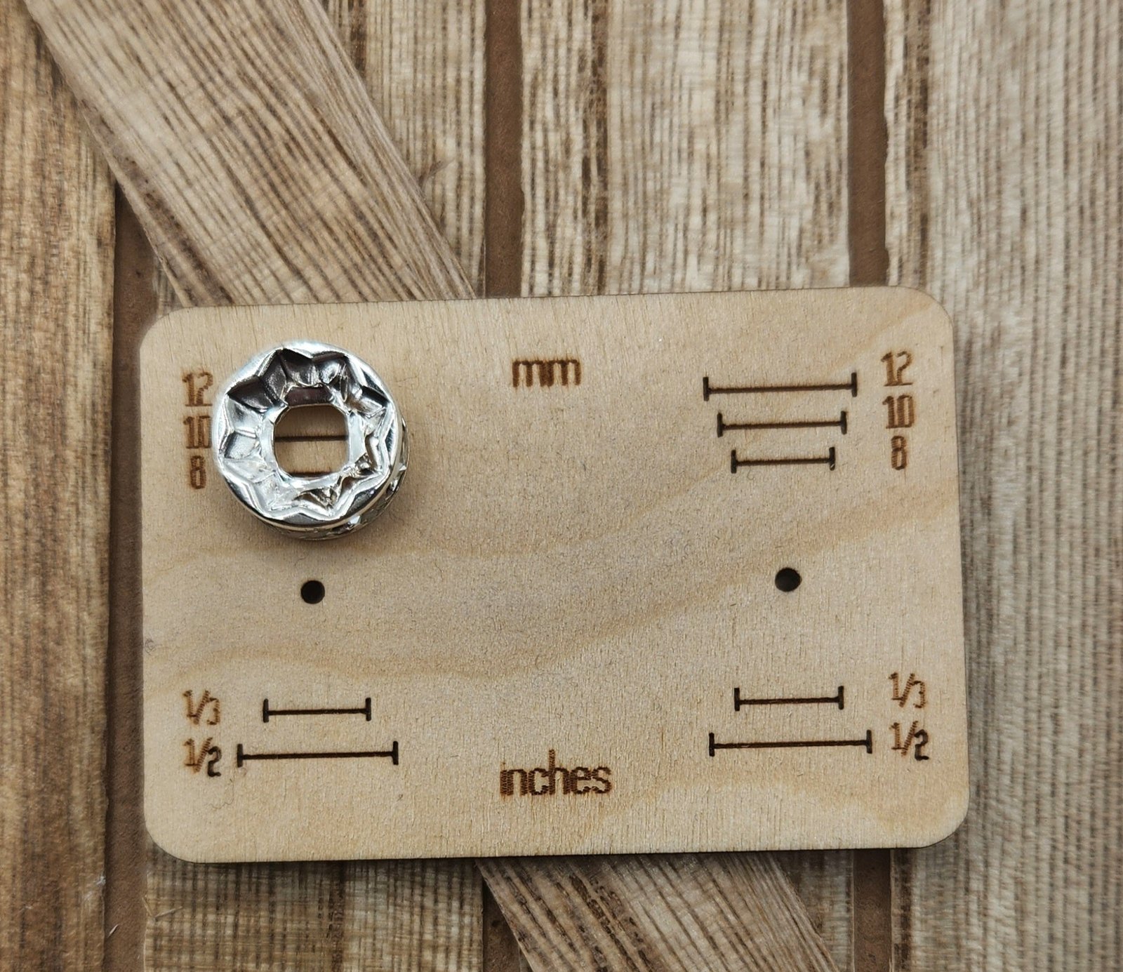 15 mm wide hole silver rhinestone spacers 10 count, photo 2