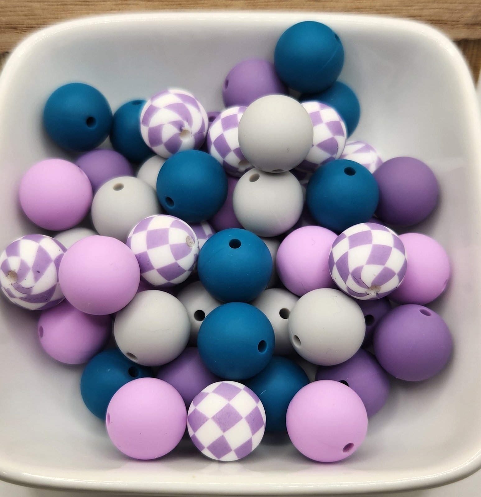 15 mm Silicone Bead Mixed Bags 30-60 beads, some focals, photo 9