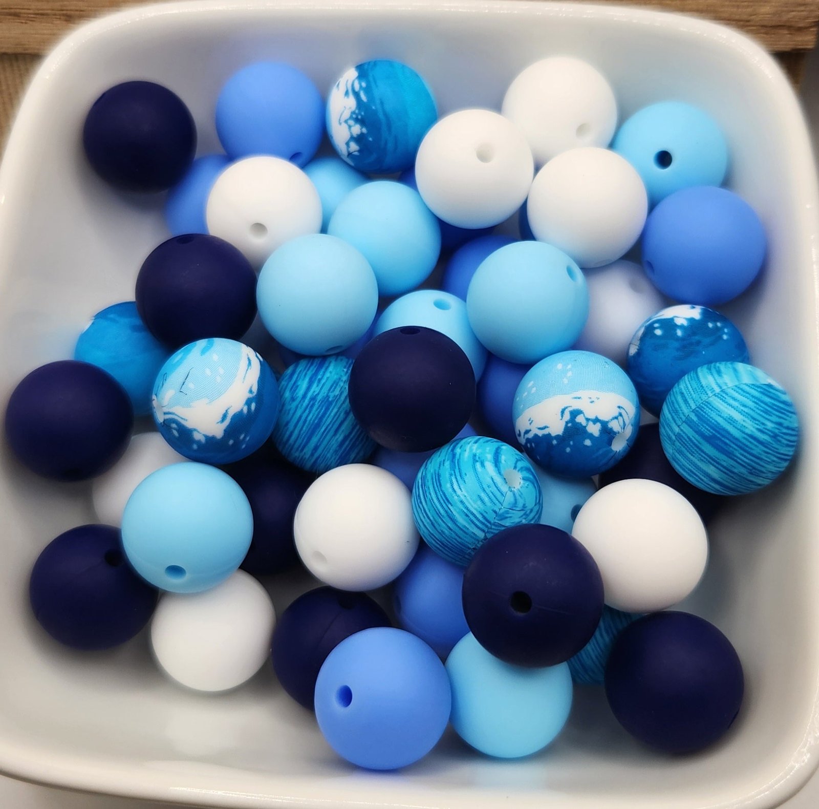 15 mm Silicone Bead Mixed Bags 30-60 beads, some focals, photo 14