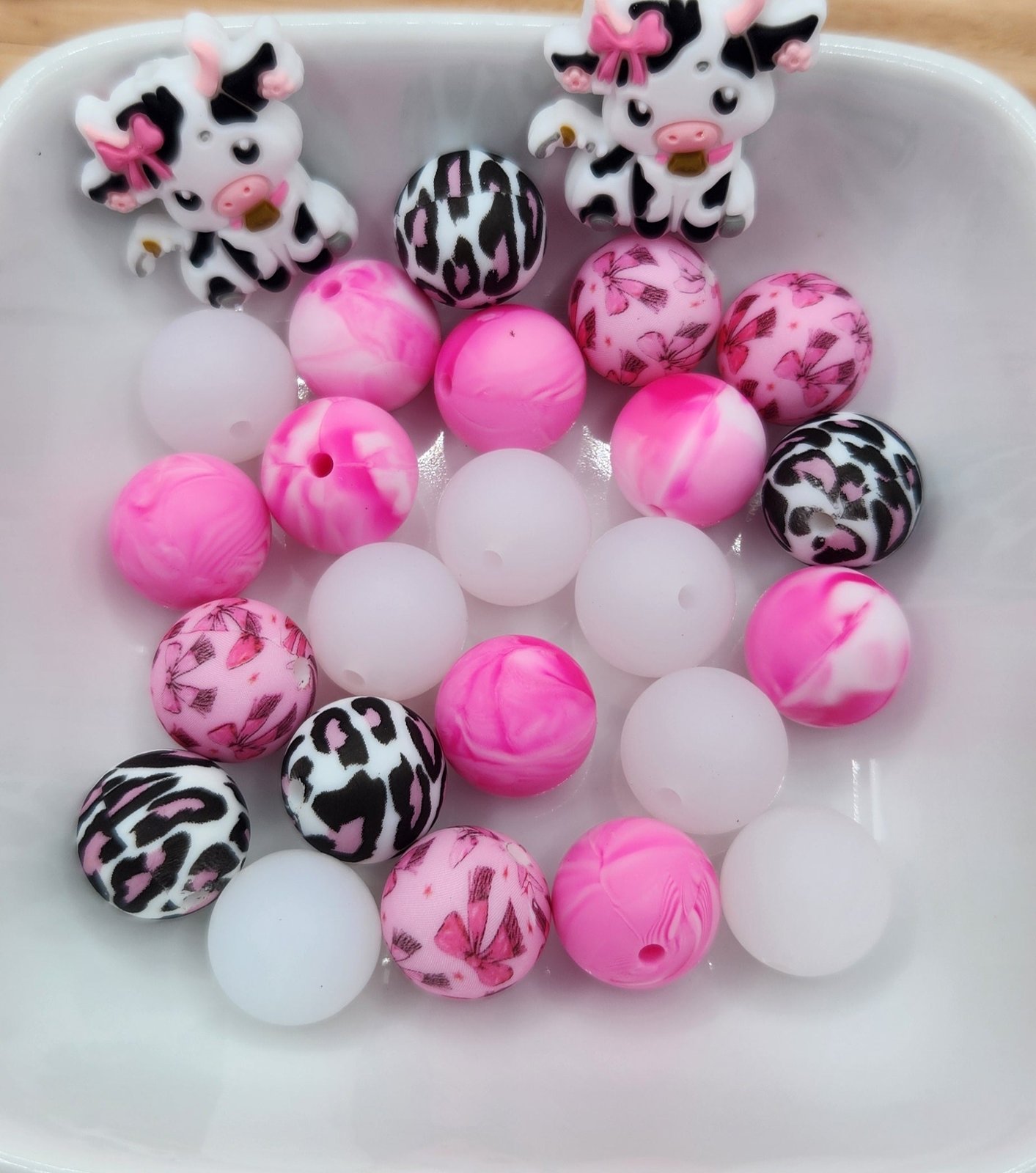 15 mm Silicone Bead Mixed Bags 30-60 beads, some focals, photo 19