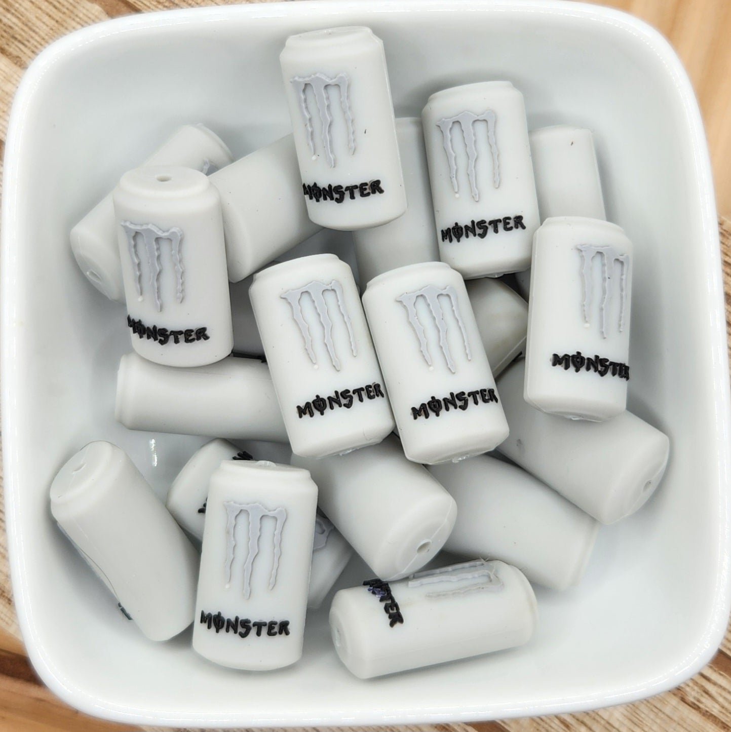 3D Monster Drink Silicone focal bead