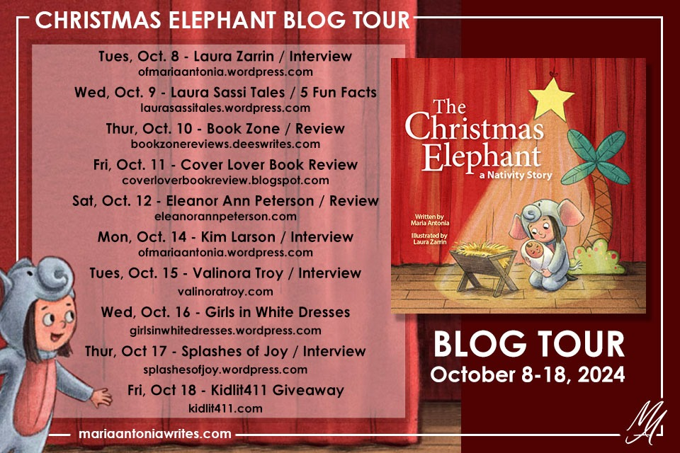 Participating sites in the Blog Tour for The Christmas Elephant