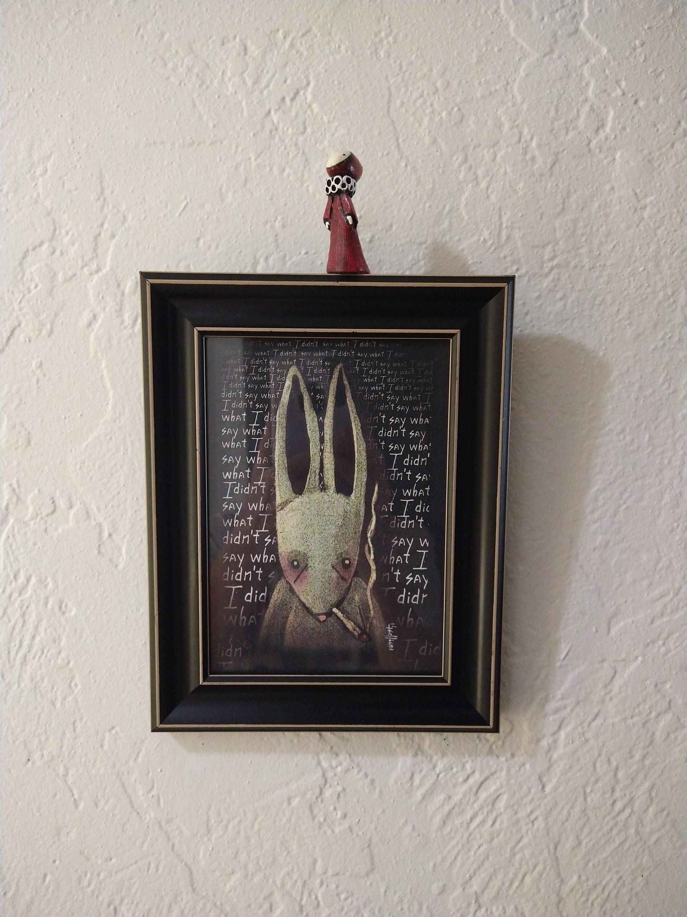 Regret is a Rabbit - Framed Limited Edition Print
