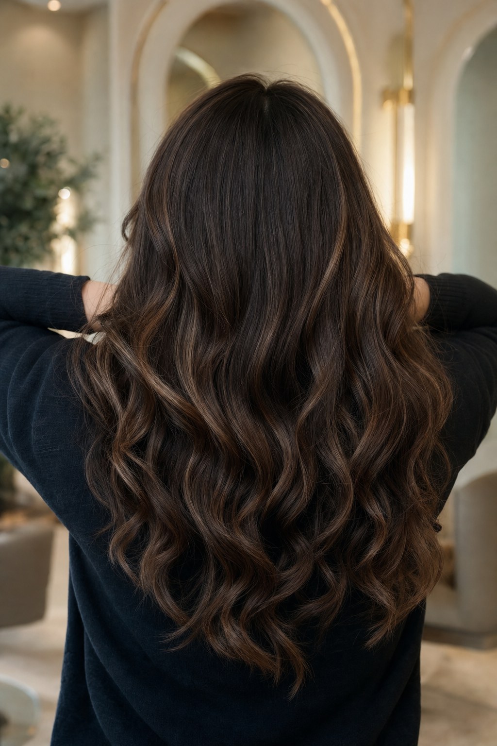 A person using fingertips for a gentle at-home scalp massage