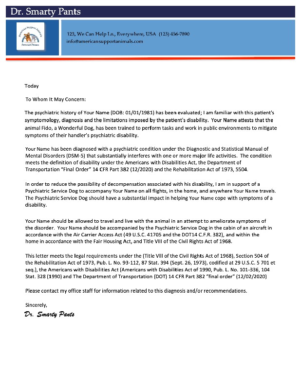 Letter Renewal (ESA or PSD)