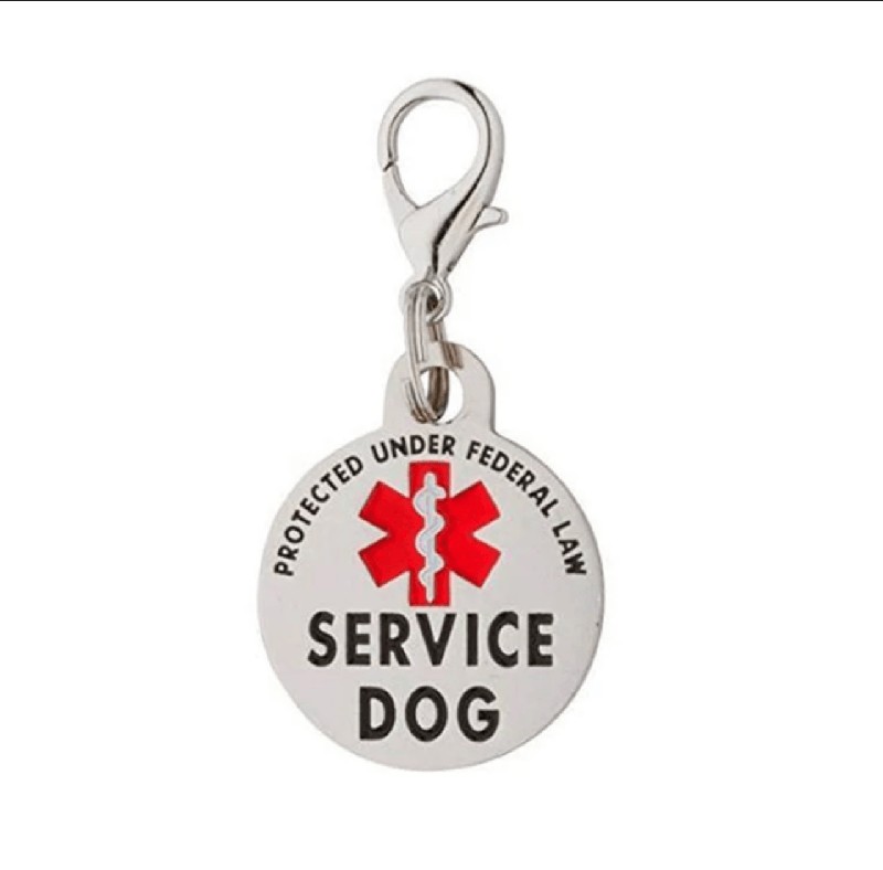 Service Dog Metal Medallion