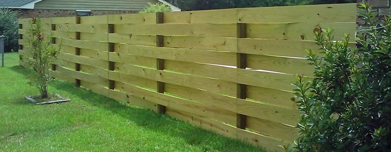 Finished fencing work