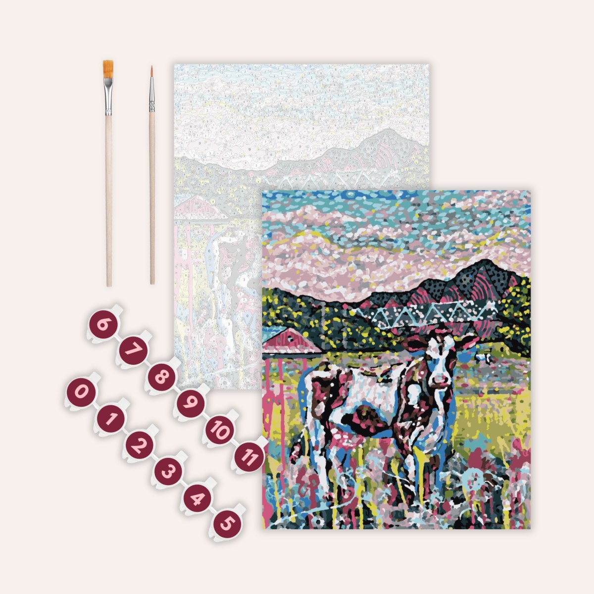 Cows On The Farm - Paint by Numbers Kit
