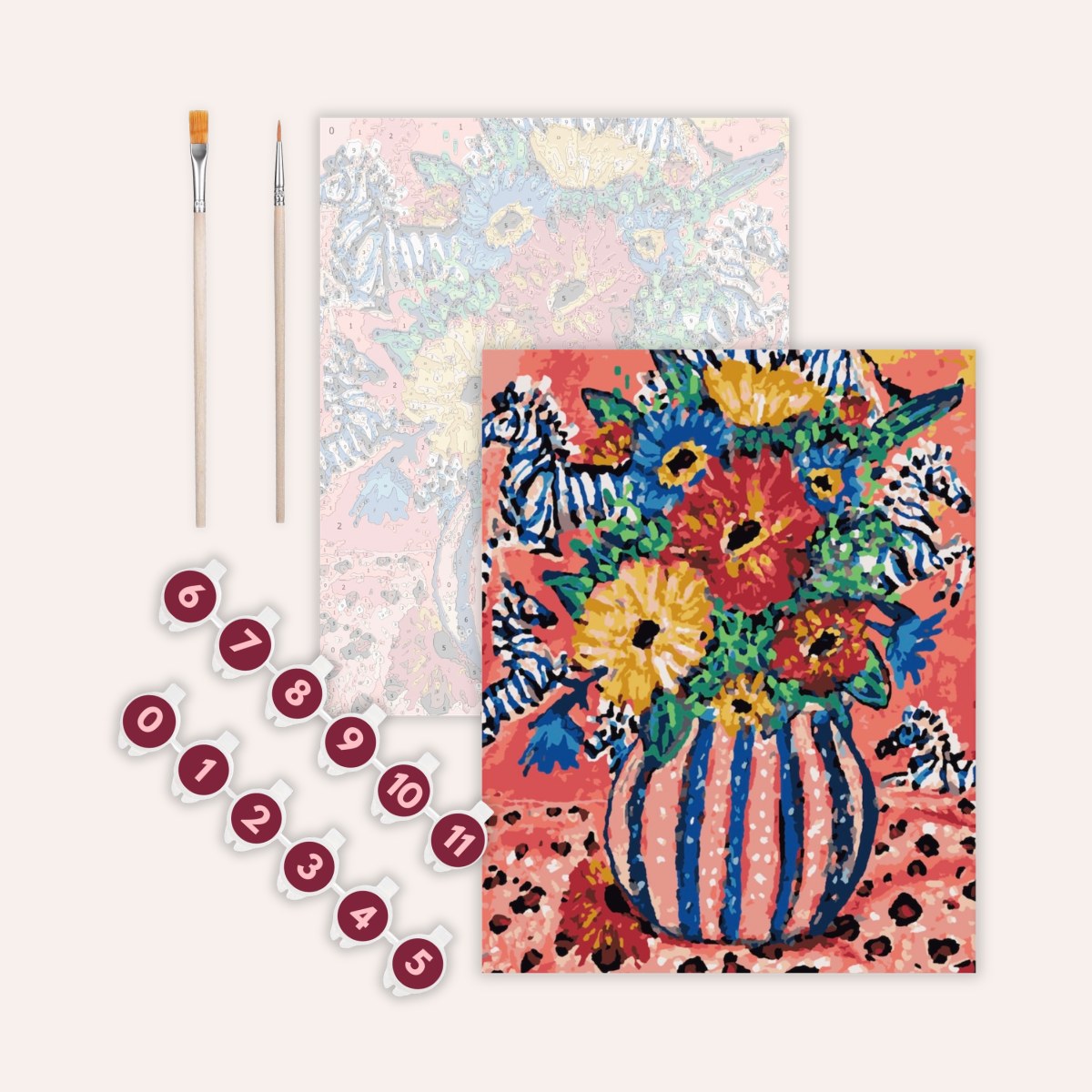 Everything Is Going To Be Ok Bouquet - Paint by Numbers Kit