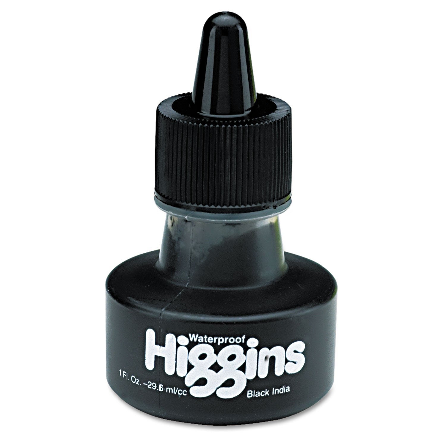 Higgins Waterproof Pigmented Drawing Ink, 1 oz Bottle, Black