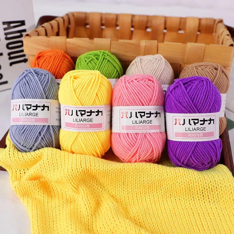 Soft Cotton Baby Yarn Thick Velvet Crochet Knitting Wool