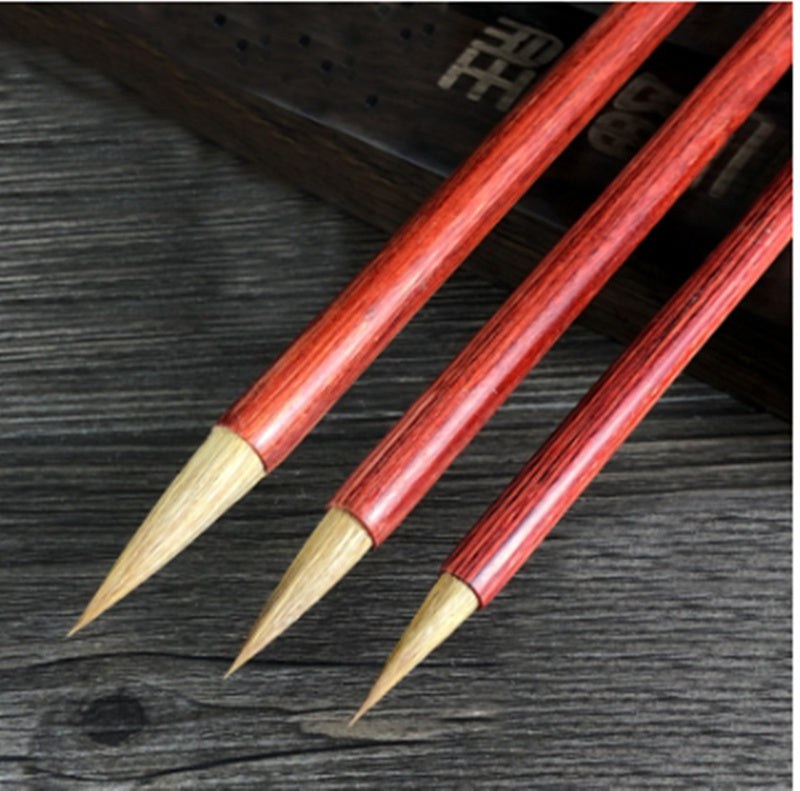 Red Sandalwood Teeny Hook Line Calligraphy Pen.