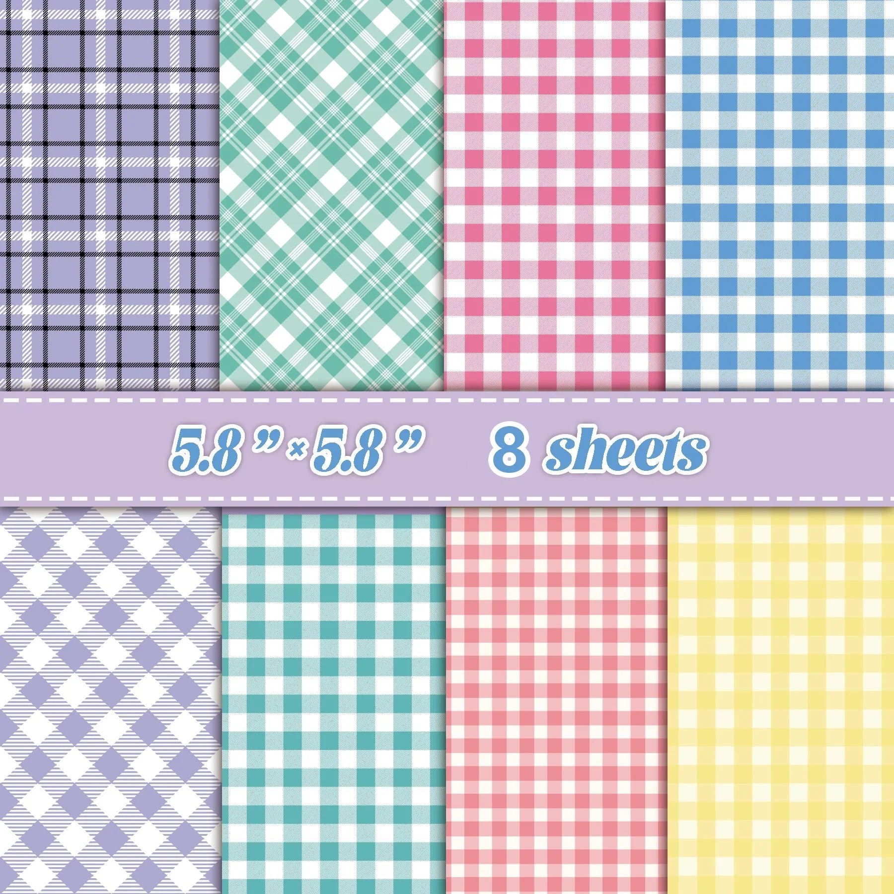 Retro Grid Collage Paper Sheets | DIY Scrapbooking & Junk Journal Material