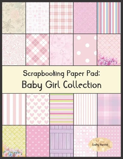 Baby Girl Scrapbook Paper Pad 20 Design Craft Sheets