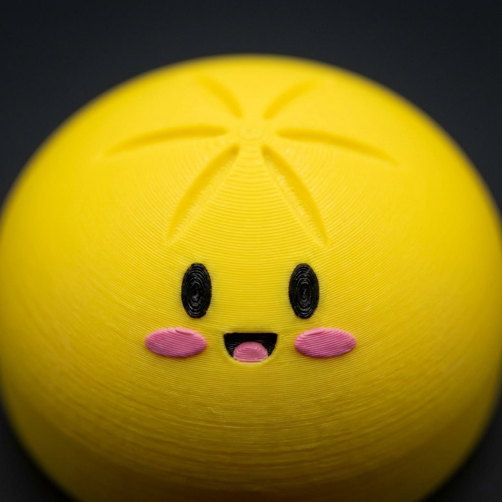 Large Dumpling Desk Clicker: Oversized 3D-Printed Fidget Button, view 4