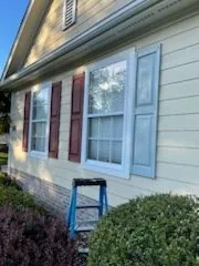 Completed exterior door repair at a home