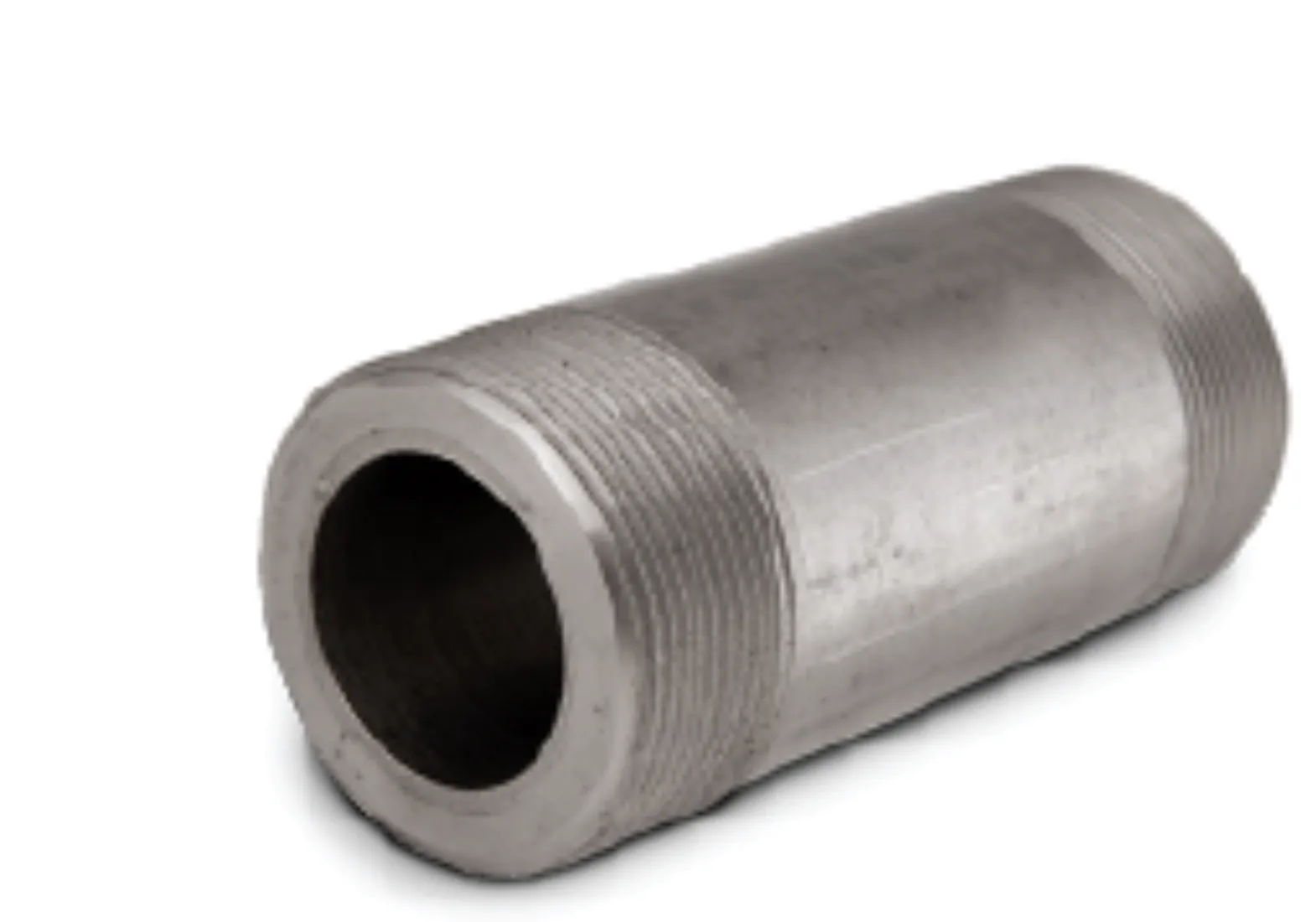 Threaded steel pipe nipple fitting