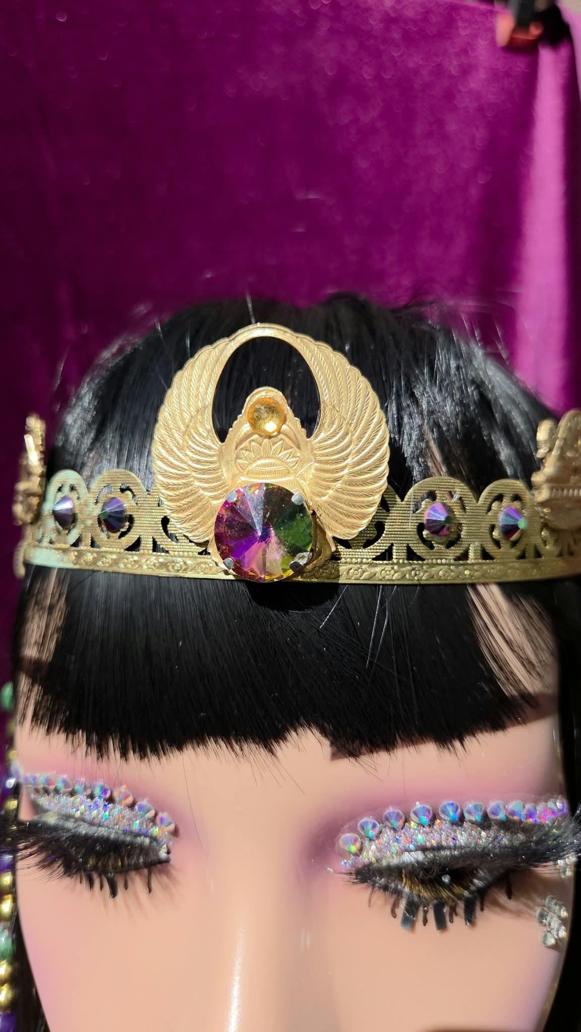 High Priestess - Golden Crown, Scarab Crown with Golden Collar/Choker., detail 5