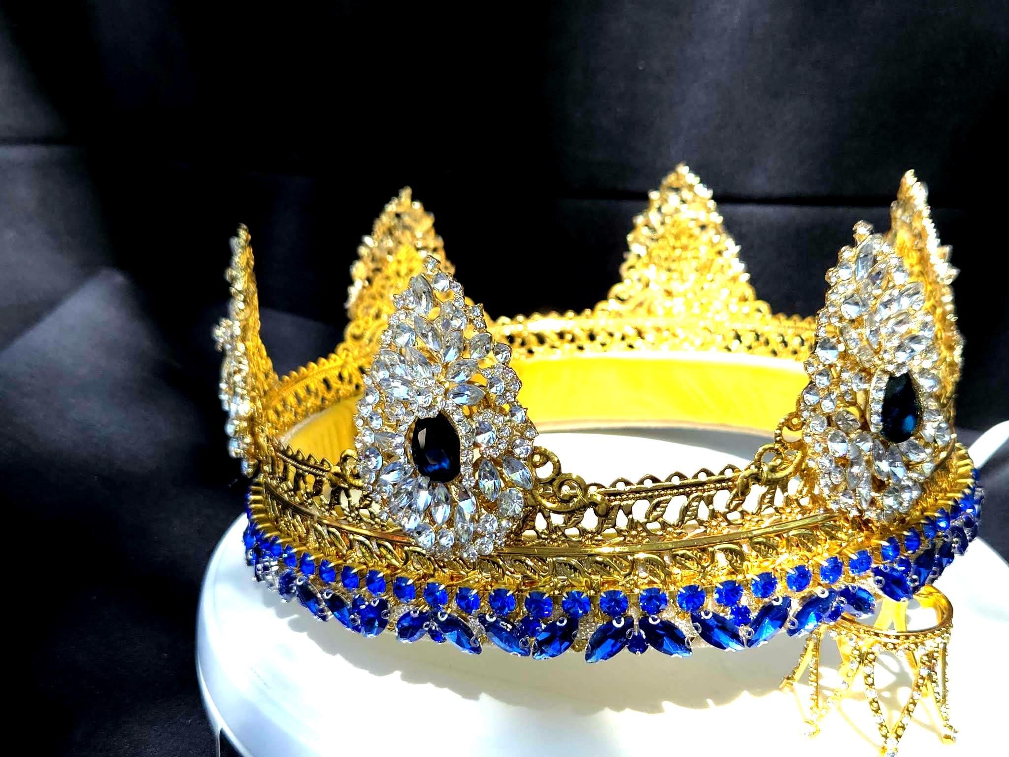 Twilight Fantasy Crown. Golden King of the North Crown. Imported Glass Rhinestones