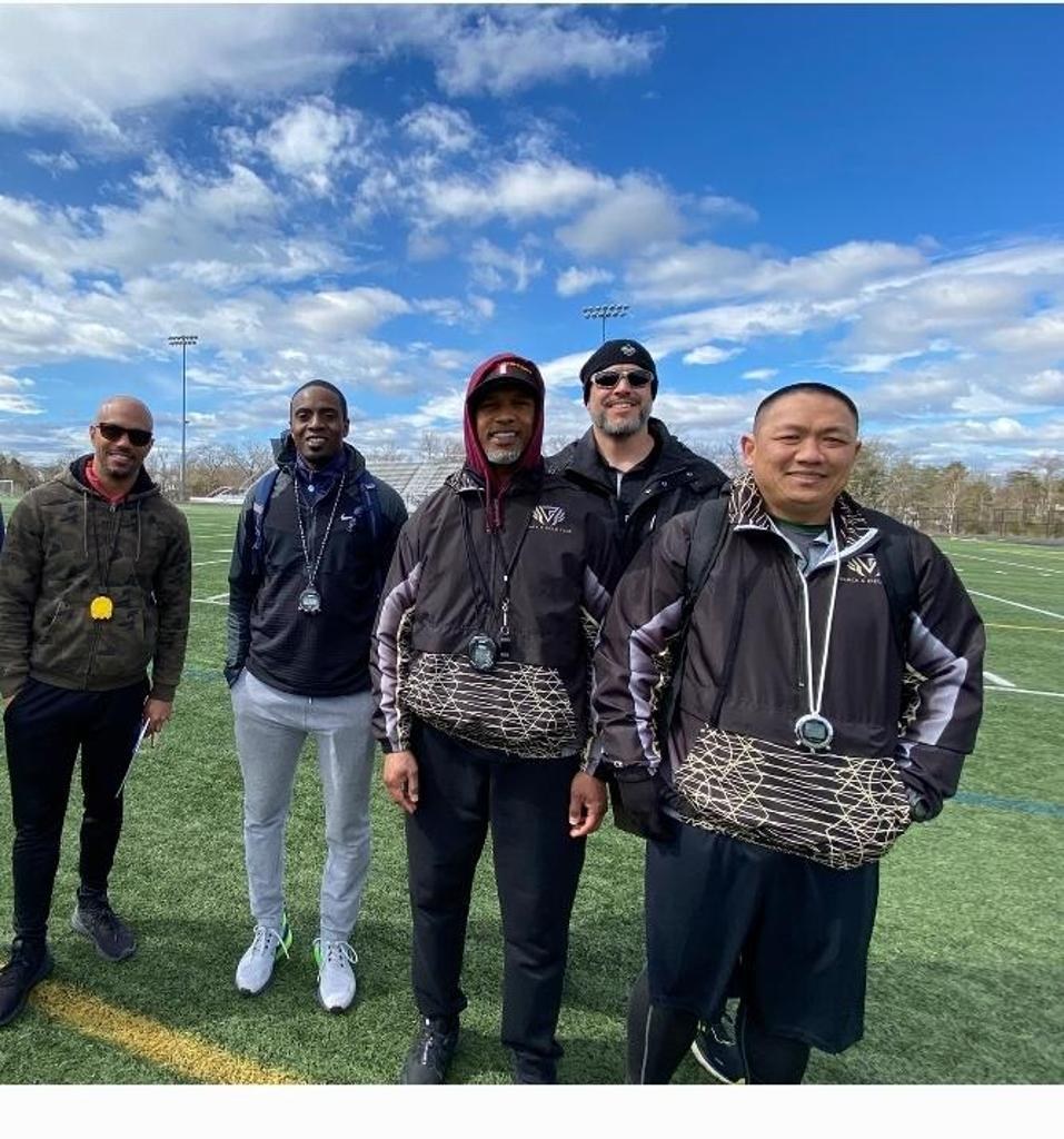 Virginia Pride coaches with youth athletes