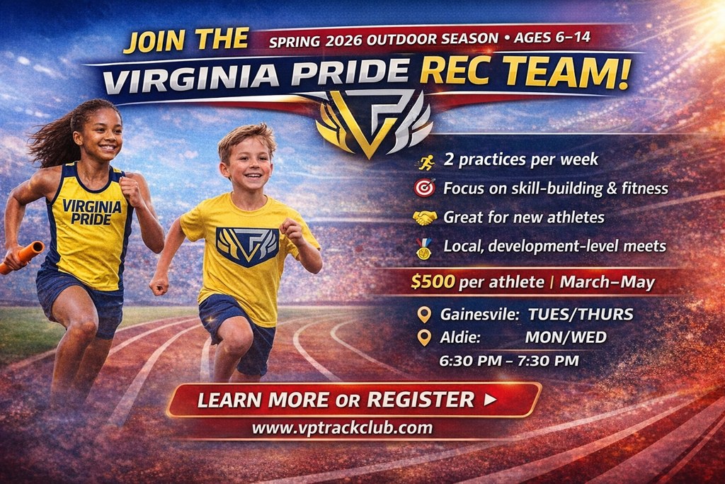Virginia Pride recreational track athletes