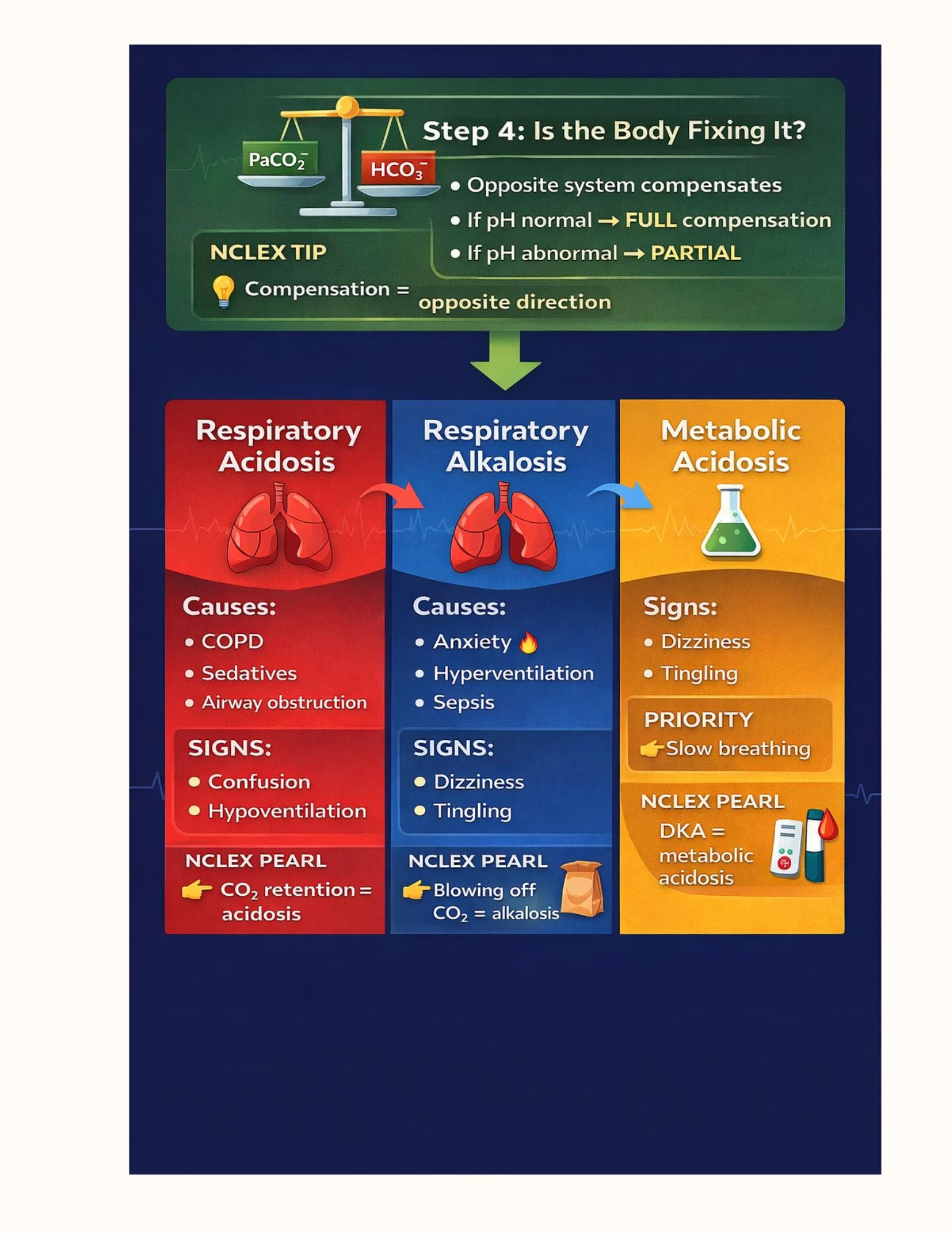 ABG Interpretation Guide – Medical Students, Nurses, NCLEX Prep, guide preview 3