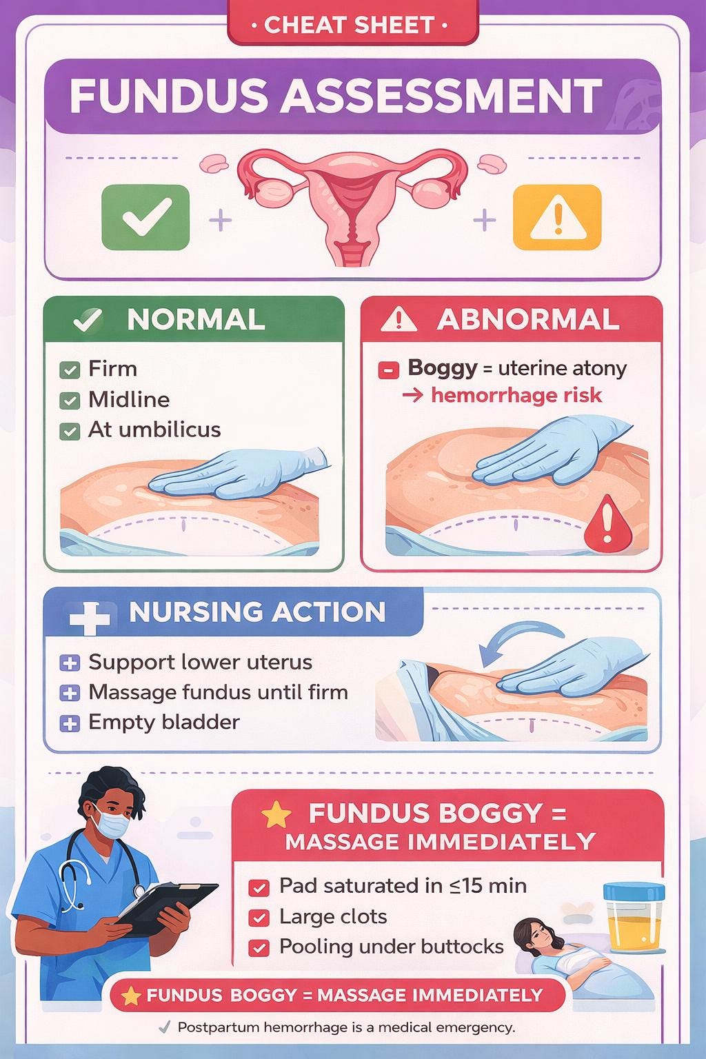 Maternity Nursing Cheat Sheets, NCLEX Study Guide, Labor & Delivery Notes (PDF Bundle), guide preview 2