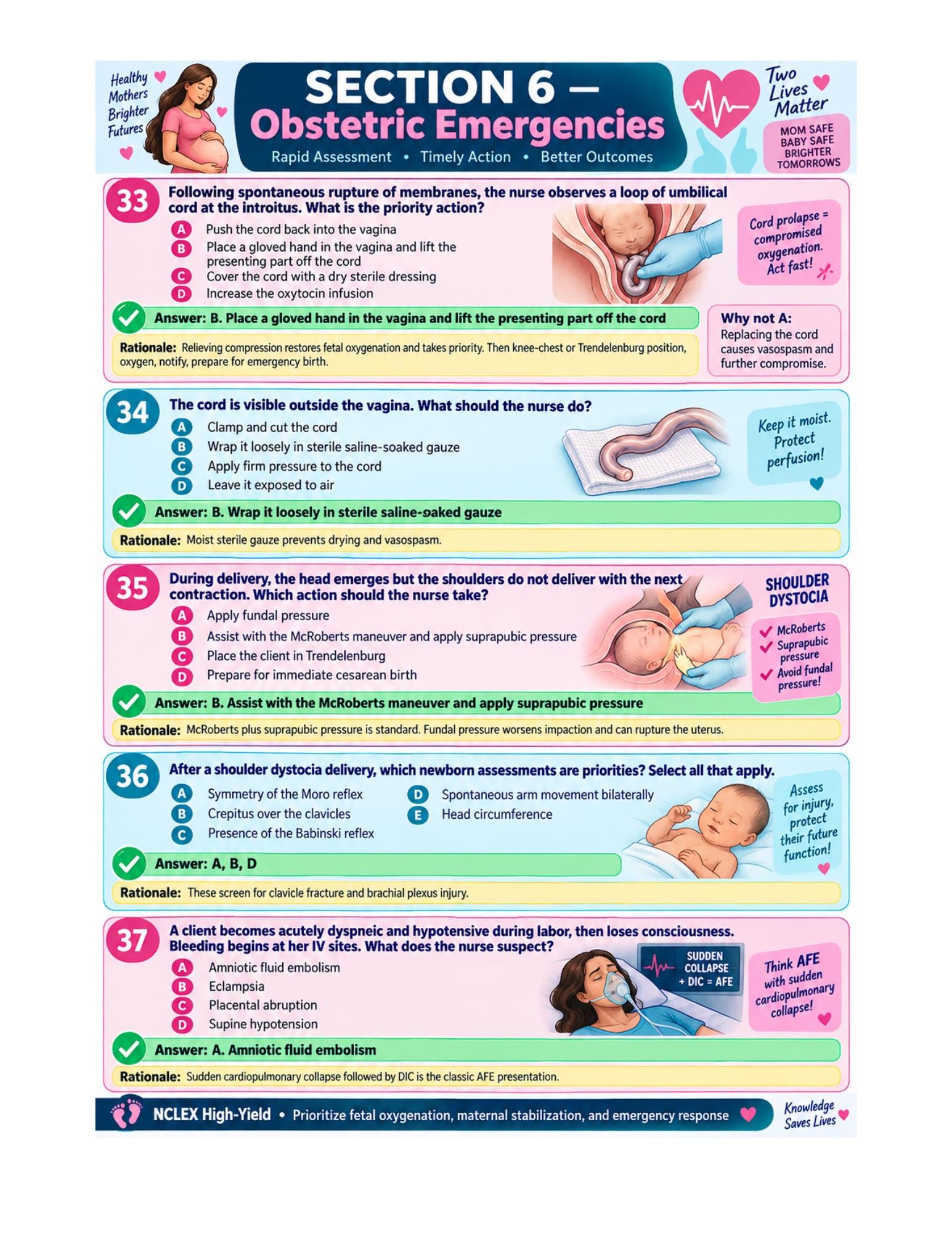Maternity Nursing Cheat Sheets, NCLEX Study Guide, Labor & Delivery Notes (PDF Bundle), guide preview 8