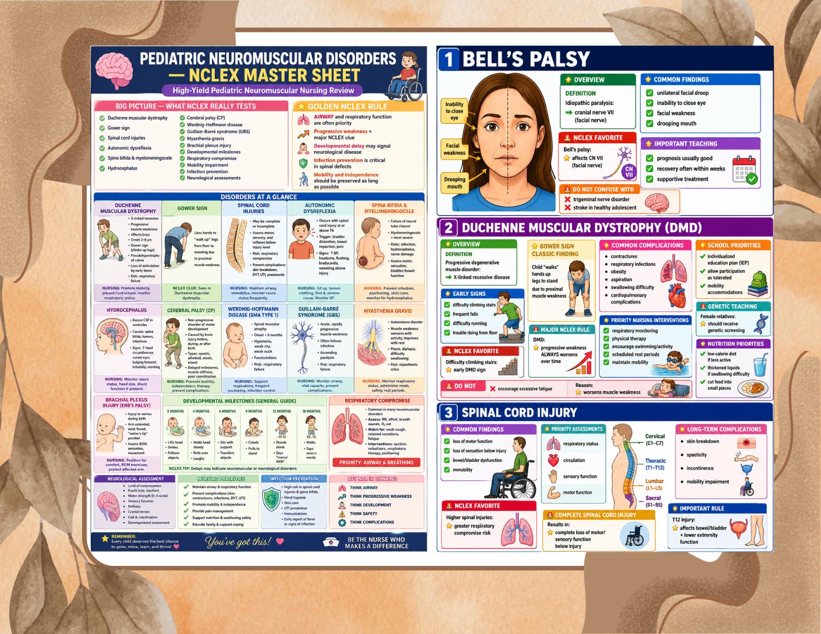 Next-Gen NCLEX Pediatric Nursing Review Study Guide Exam Prep Notes Rationales Cheat Sheet cover