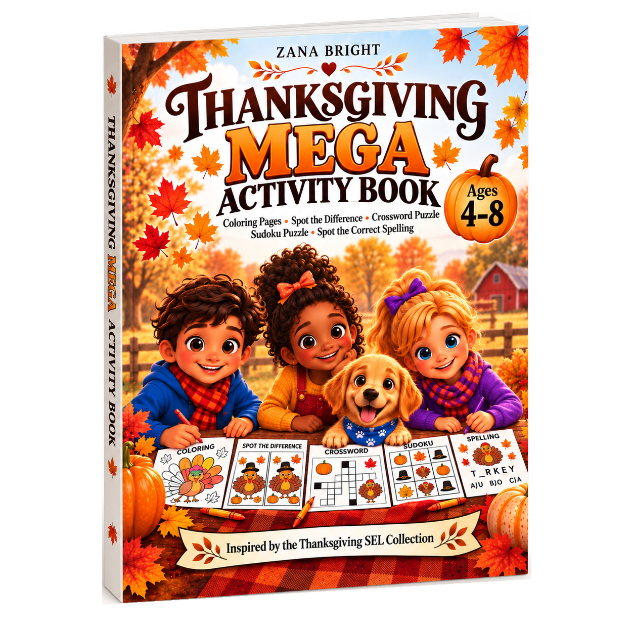 Thanksgiving Mega Activity Book mockup
