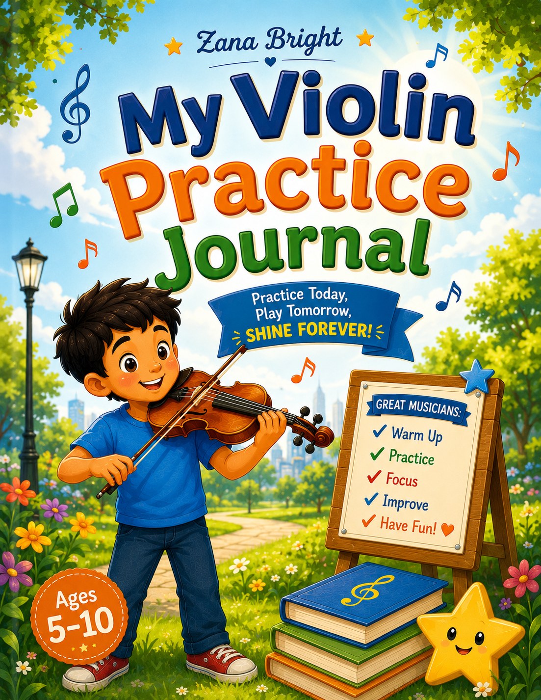 My Violin Practice Journal cover
