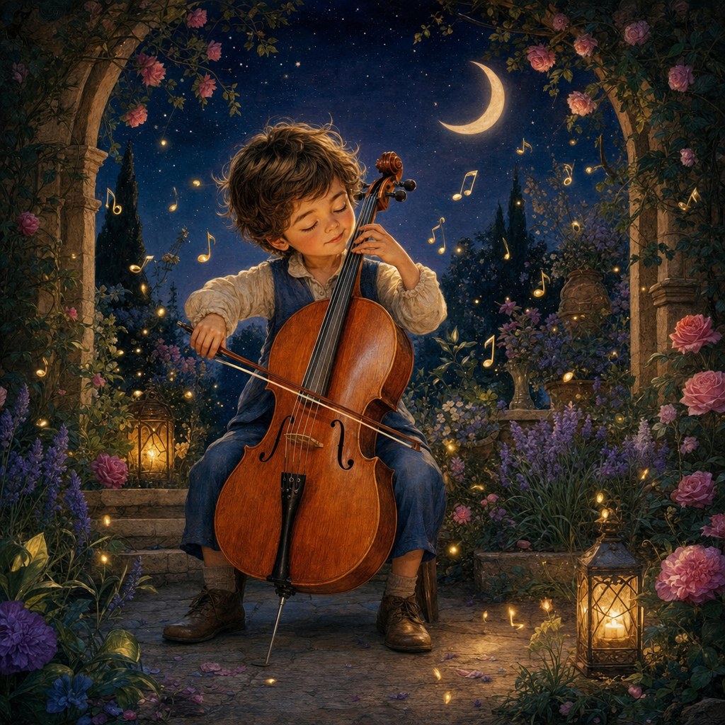Zana Bright World characters making music together