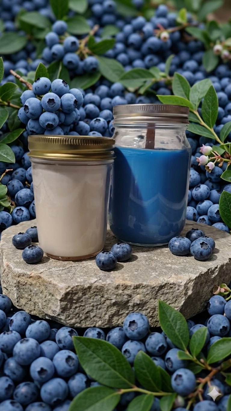 Blueberry candle or wax melt