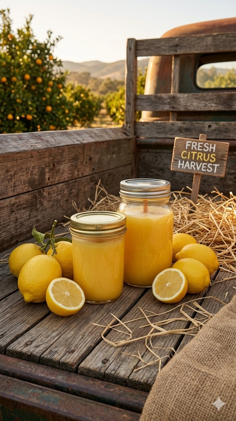 Lemon candle or wax melt