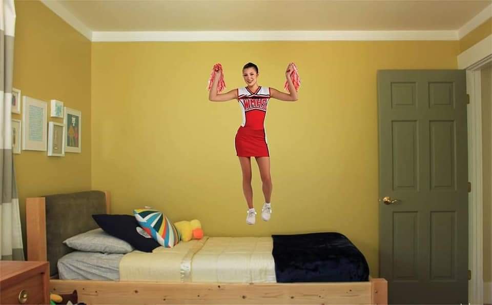 Custom wall decal installed on a wall