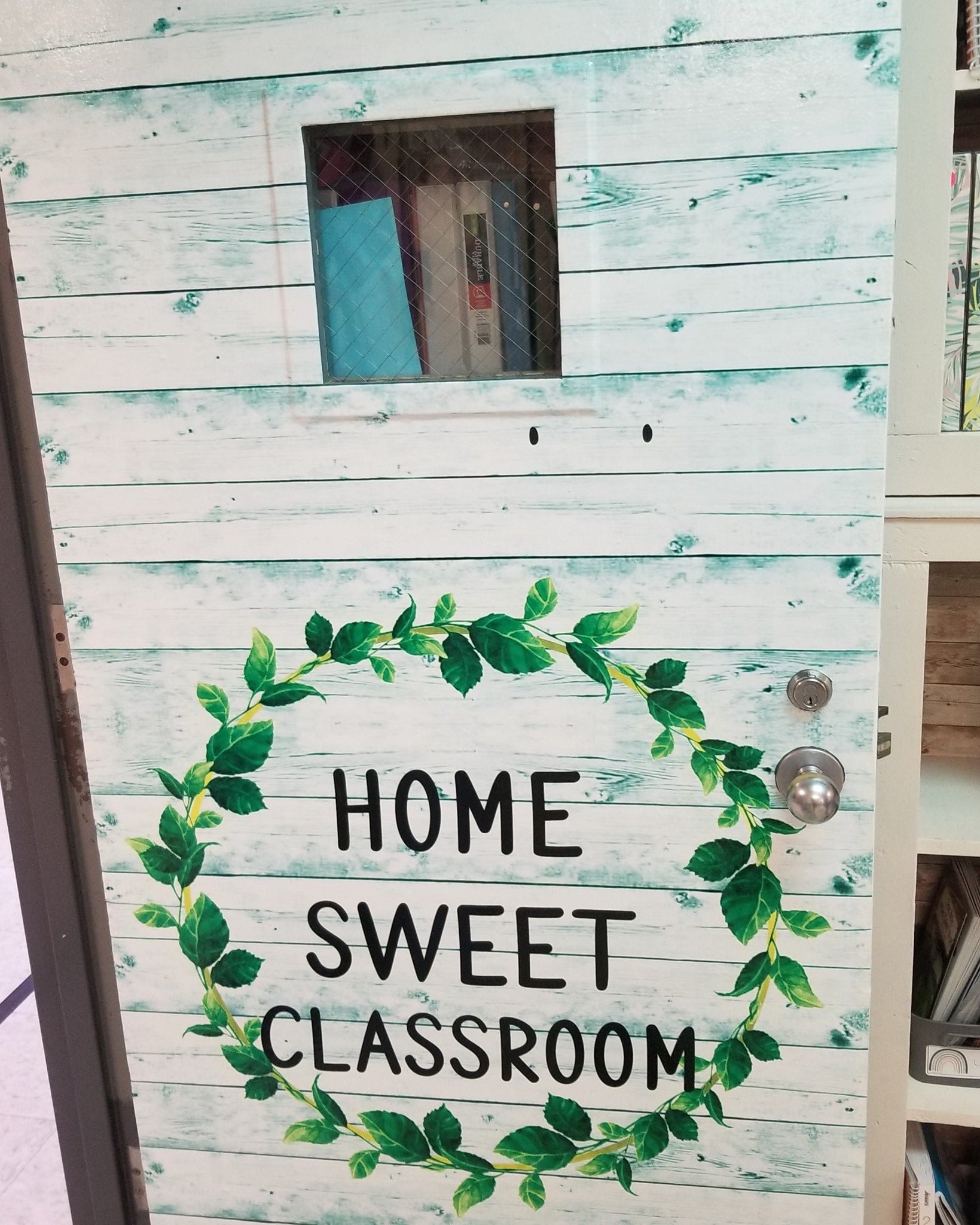 Decorative classroom door wrap