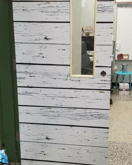 Colorful door graphic design