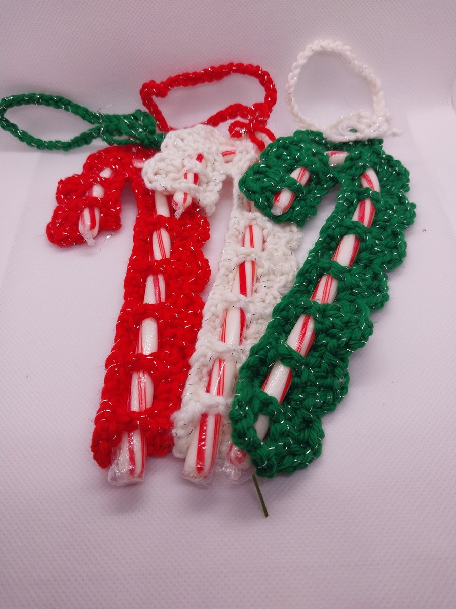 Victorian Candy Cane Cover Ornaments: Christmas Tree Decor, view 3