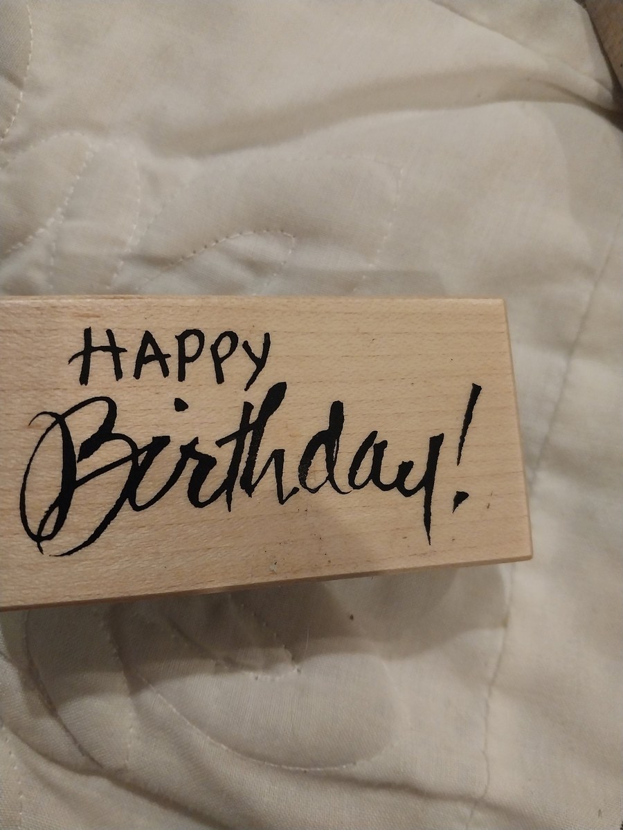 Birthday Rubber Stamp Blocks: Bear & Sayings, view 10
